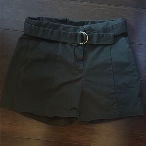 Dynamite Green High Waist Tailored Shorts